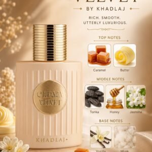 Cream Velvet by Khadlaj Eau de Parfum – 3.4 oz / 100 mL