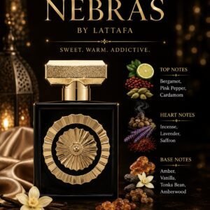 Nebras by Lattafa Eau de Parfum – 3.4 oz / 100 mL